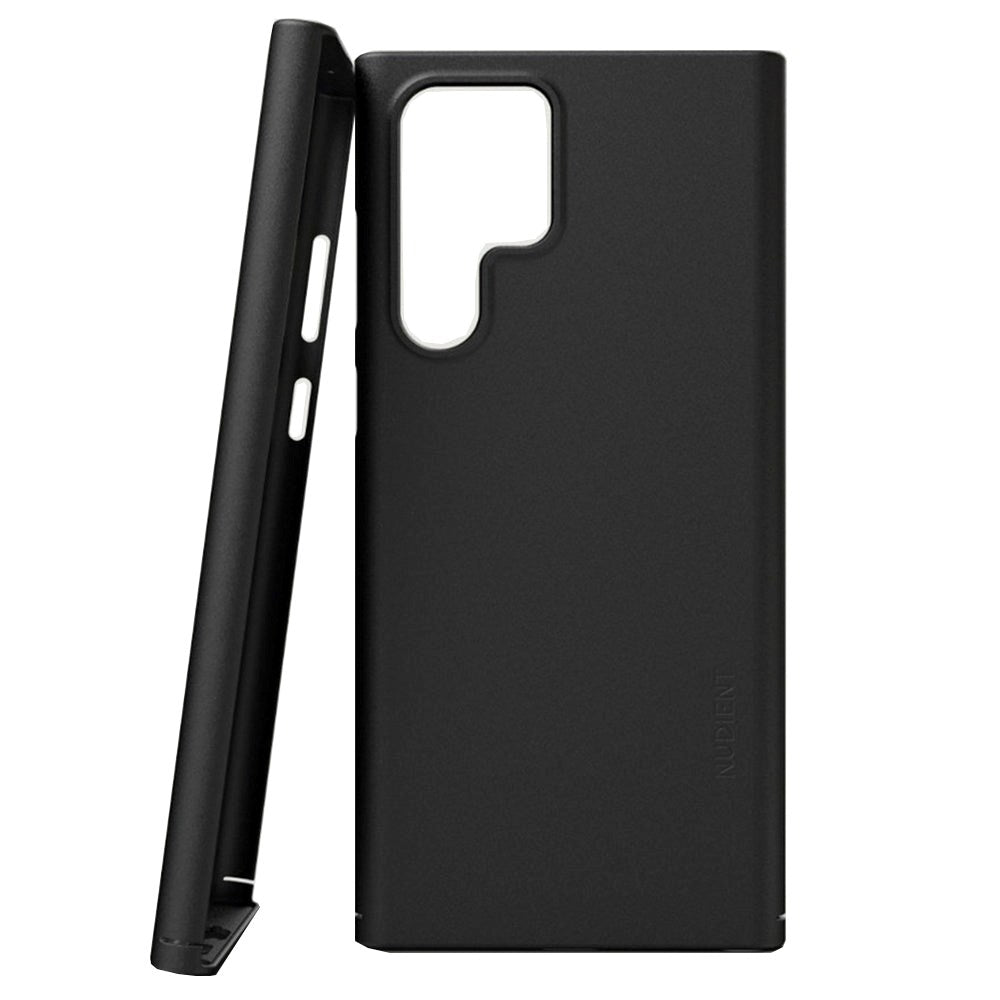 Nudient Thin Case V3 Samsung Galaxy S22 Ultra Bagside Cover - Ink Black