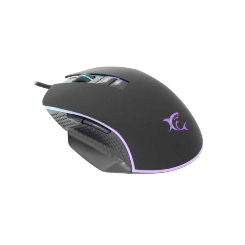 White Shark GARETH Gaming Mus 6.400dpi m. Lys - Sort