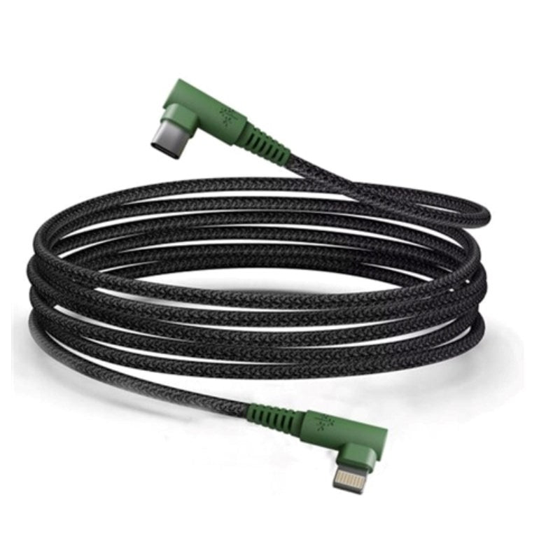 Hune Hiedra USB-C til Lightning Kabel - Vinklet Stik - 1.2m - Grøn