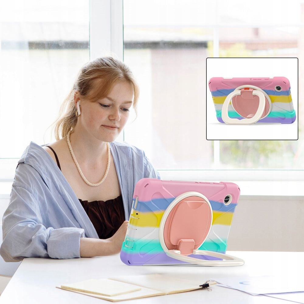 Tech-Protect Samsung Galaxy Tab A9+ (Plus) X-Armor Cover + Skærmbeskyttelse - Multifarvet / Gennemsigtig