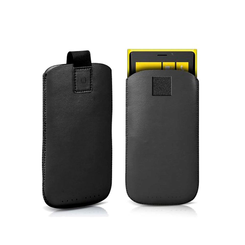 Universal Læder Etui SBS - (Maks. Mobil: 116 x 59 mm) - Sort