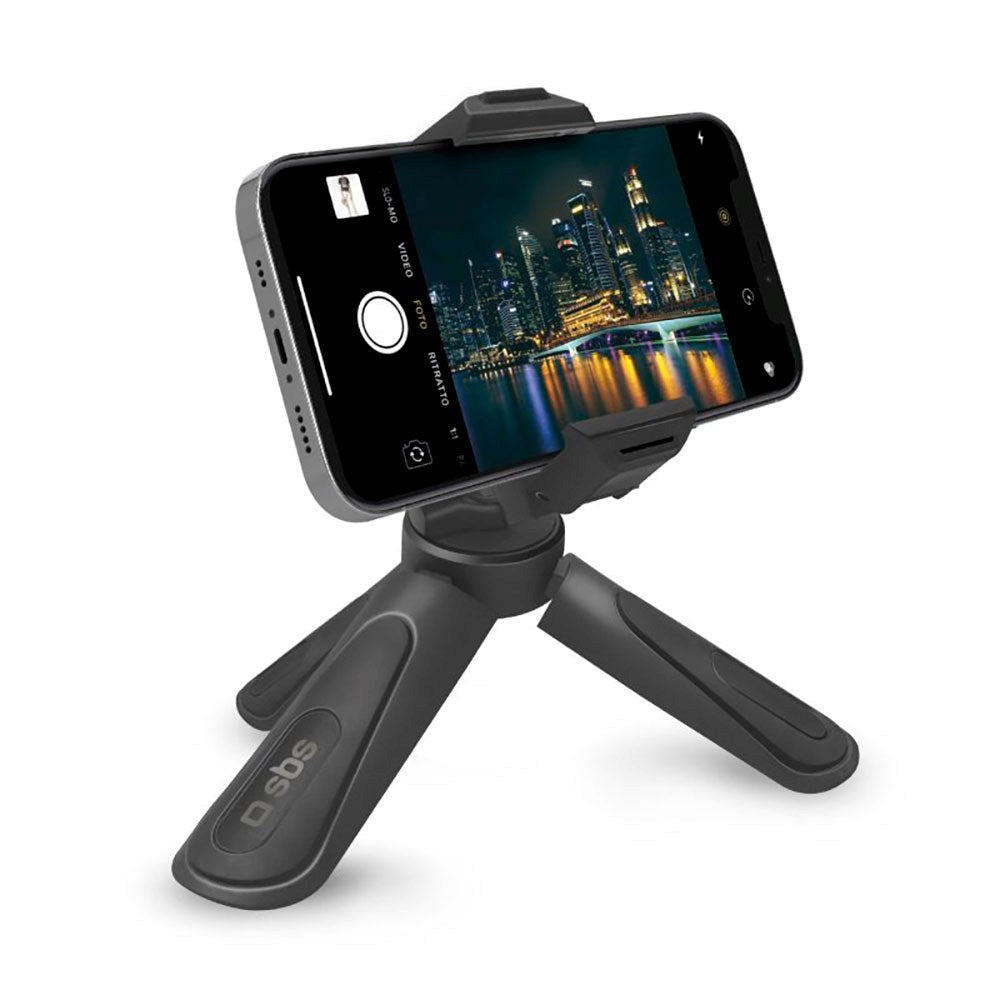 SBS Tripod Pro Stativ til Smartphone - Maks Mobil: 55 - 88mm - Sort