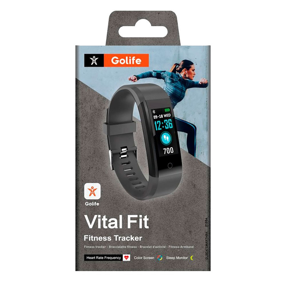 SBS Vital Fit Fitness Tracker m. Søvntracker & Skridttæller - IP67 - Sort