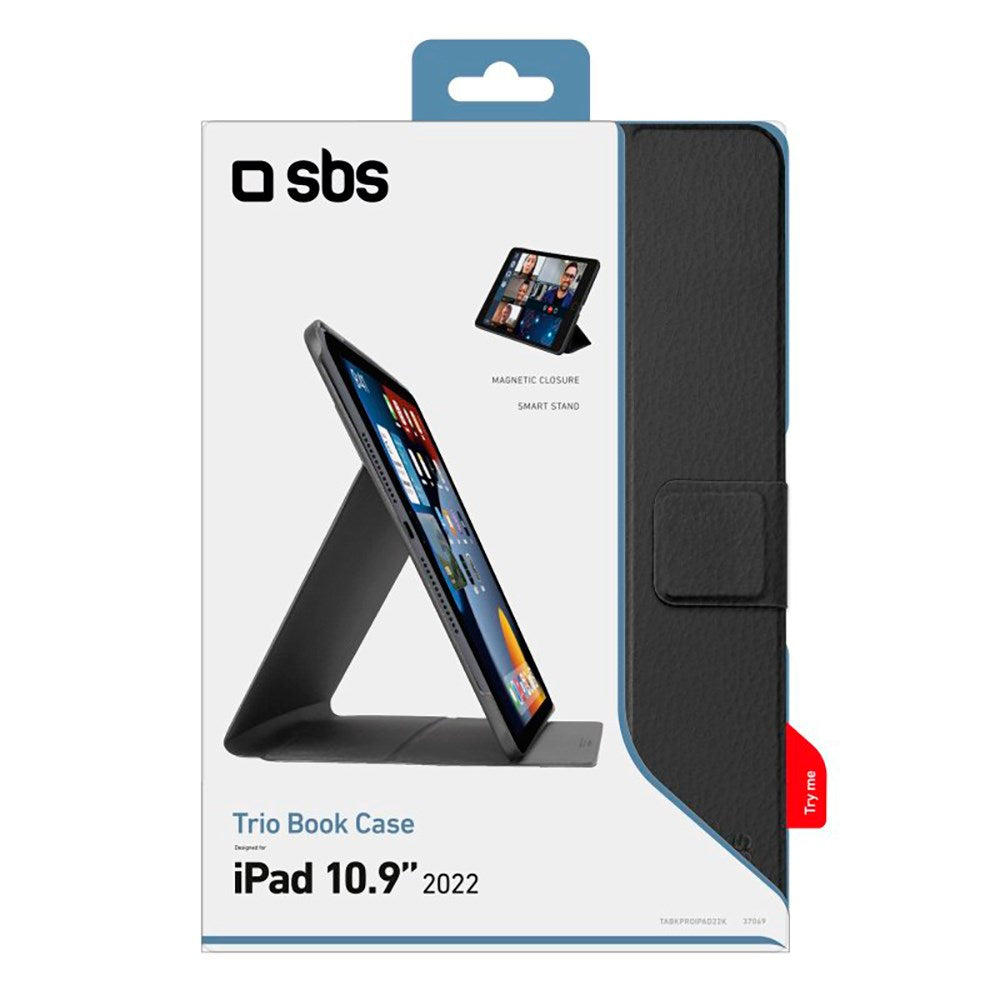 SBS iPad 11" (2025) / iPad 10.9" (2024/2022) Book Pro Case - Sort