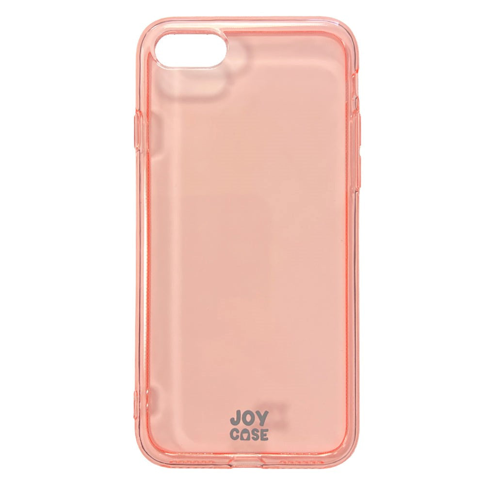 iPhone SE (2022 / 2020) / 8 / 7 / 6 / 6S Joy Case Fleksibelt Plastik Bagside Cover - Gennemsigtig / Pink
