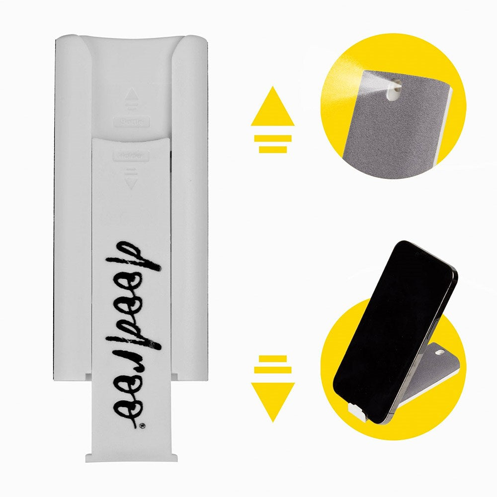 doodroo Rengøringssæt til Skærm - Spray, Mikrofiber Klud & Stander