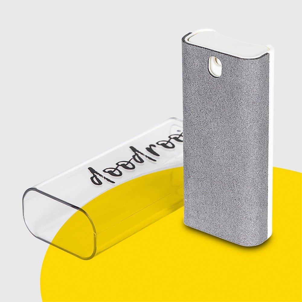 doodroo Rengøringssæt til Skærm - Spray, Mikrofiber Klud & Stander