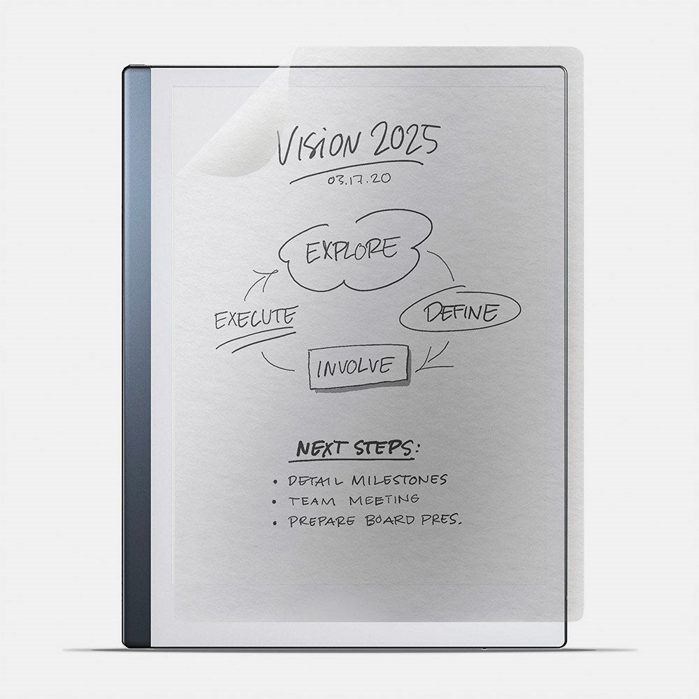 doodroo ReMarkable 2 Paper Feel Beskyttelsesfilm - 2 Stk. - Gennemsigtig