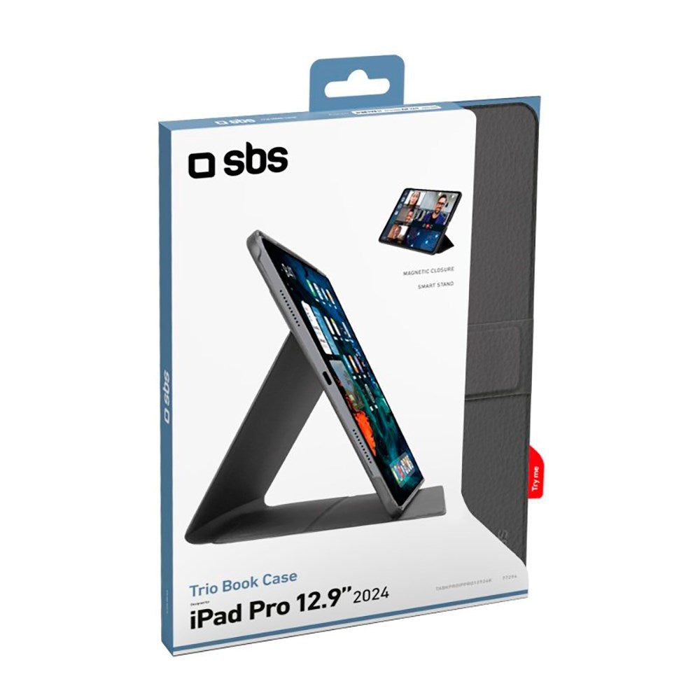 SBS iPad Pro 13" (2025 / 2024) Book Pro Case - Sort