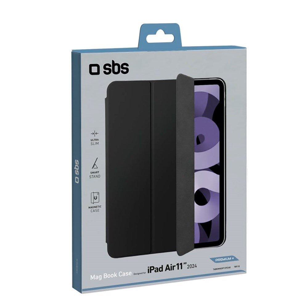 SBS iPad Air 11" (2025 / 2024) Magnetic Silicone Book Case - Sort