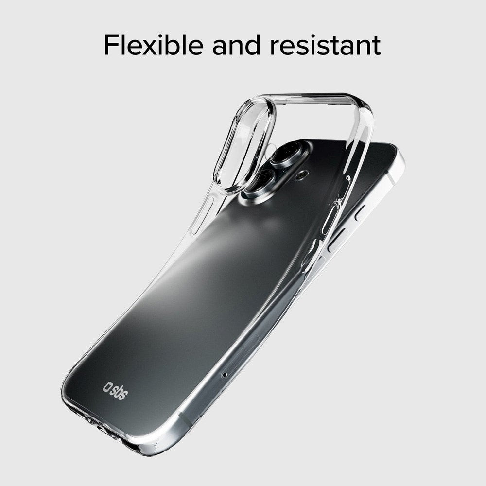 iPhone 16 SBS Skinny Bagsidecover - Gennemsigtig