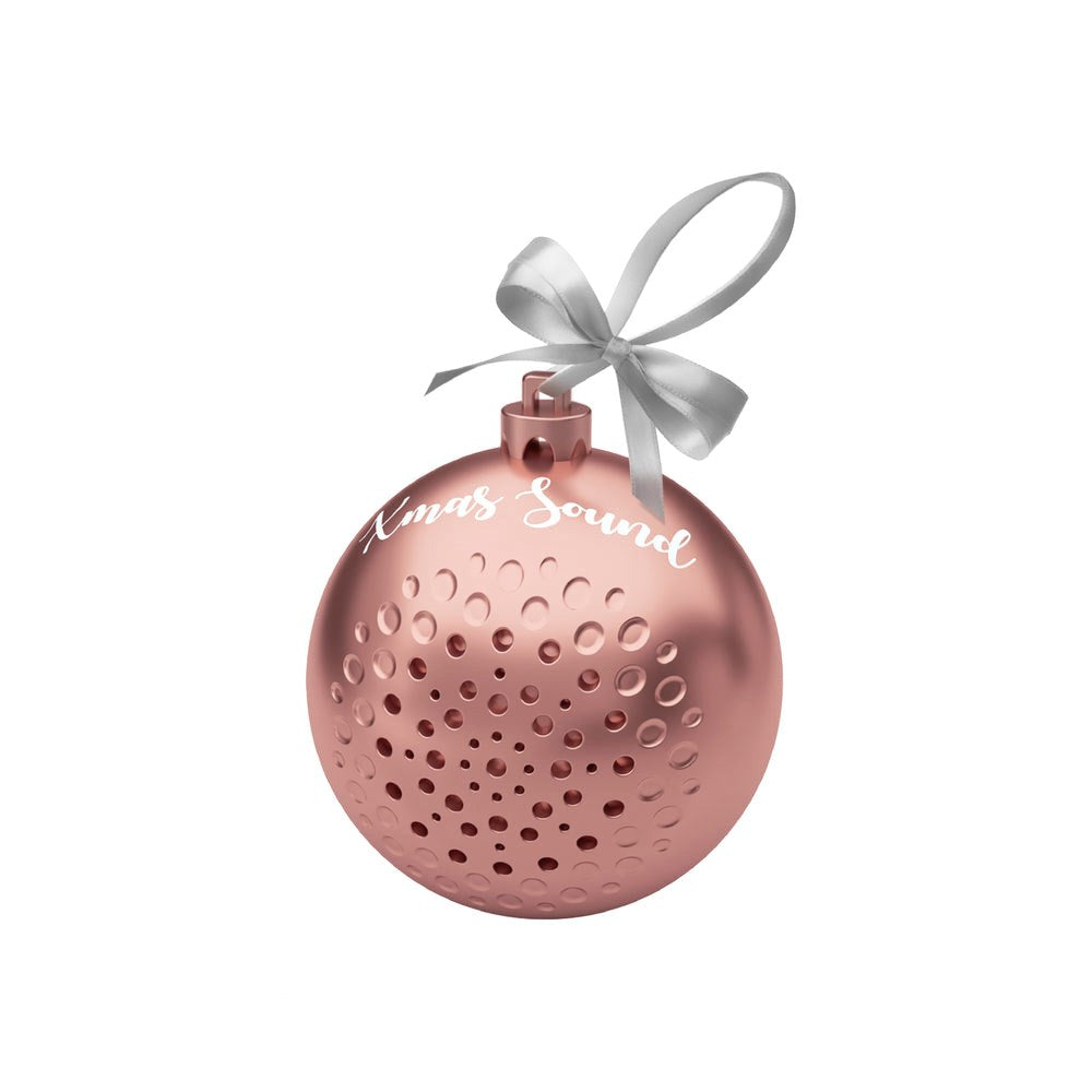 Trådløs Højtaler Julekugle - SBS - 3W - Rose Gold
