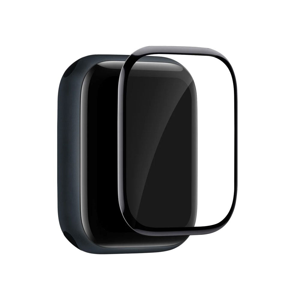 Apple Watch SE / 6 / 5 / 4 (44mm) Puro Flexible Shield Skærmbeskyttelsesfilm m. Applikator - Gennemsigtig / Sort
