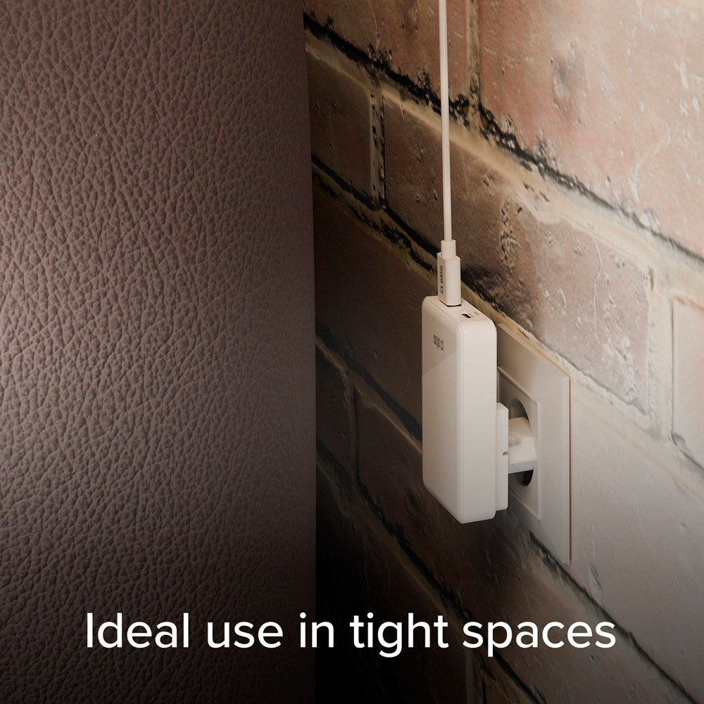 SBS - 20W - Flexi Foldbar Vægoplader - 1x USB-A & 1x USB-C - Hvid