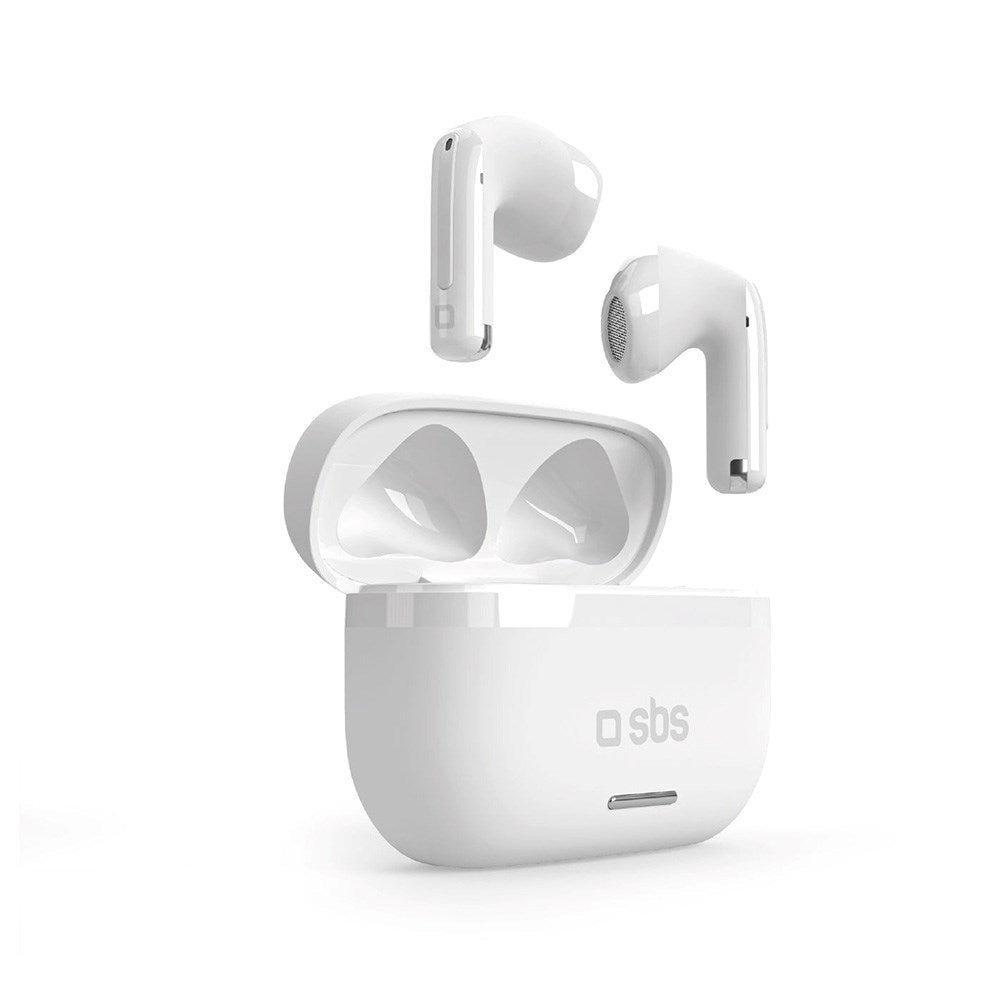 SBS Air Space True Wireless In-Ear Headset - Active Noise Cancelling - Hvid