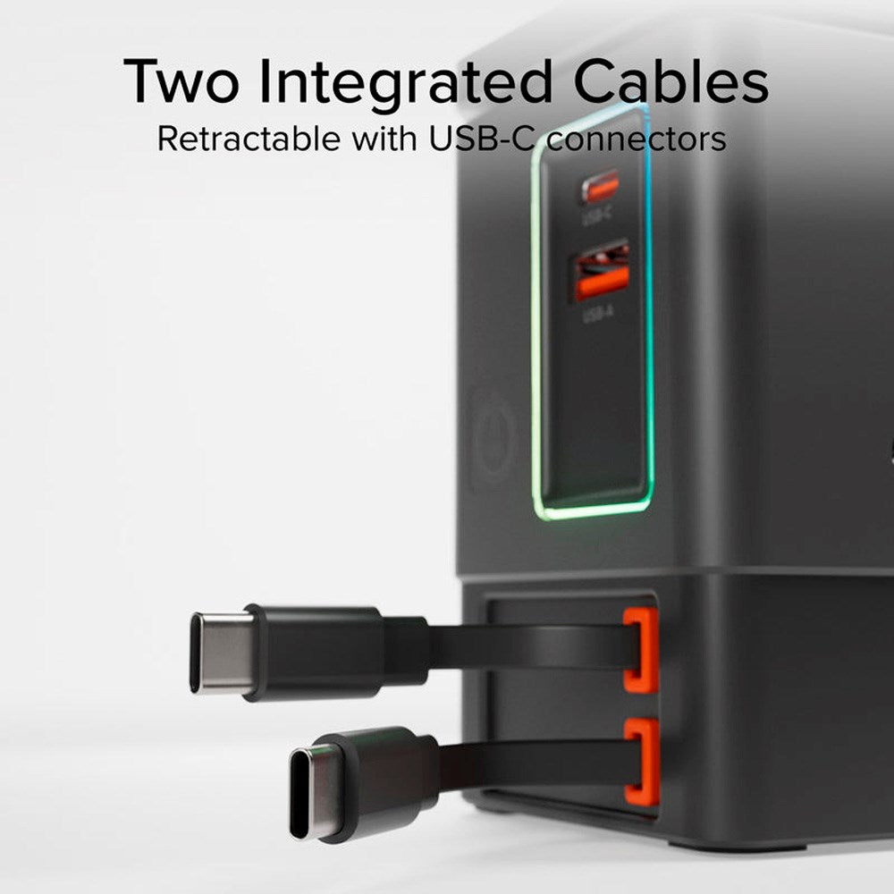 6-i-1 Trådløs Opladningsdock - MagSafe Kompatibel - SBS - Sort