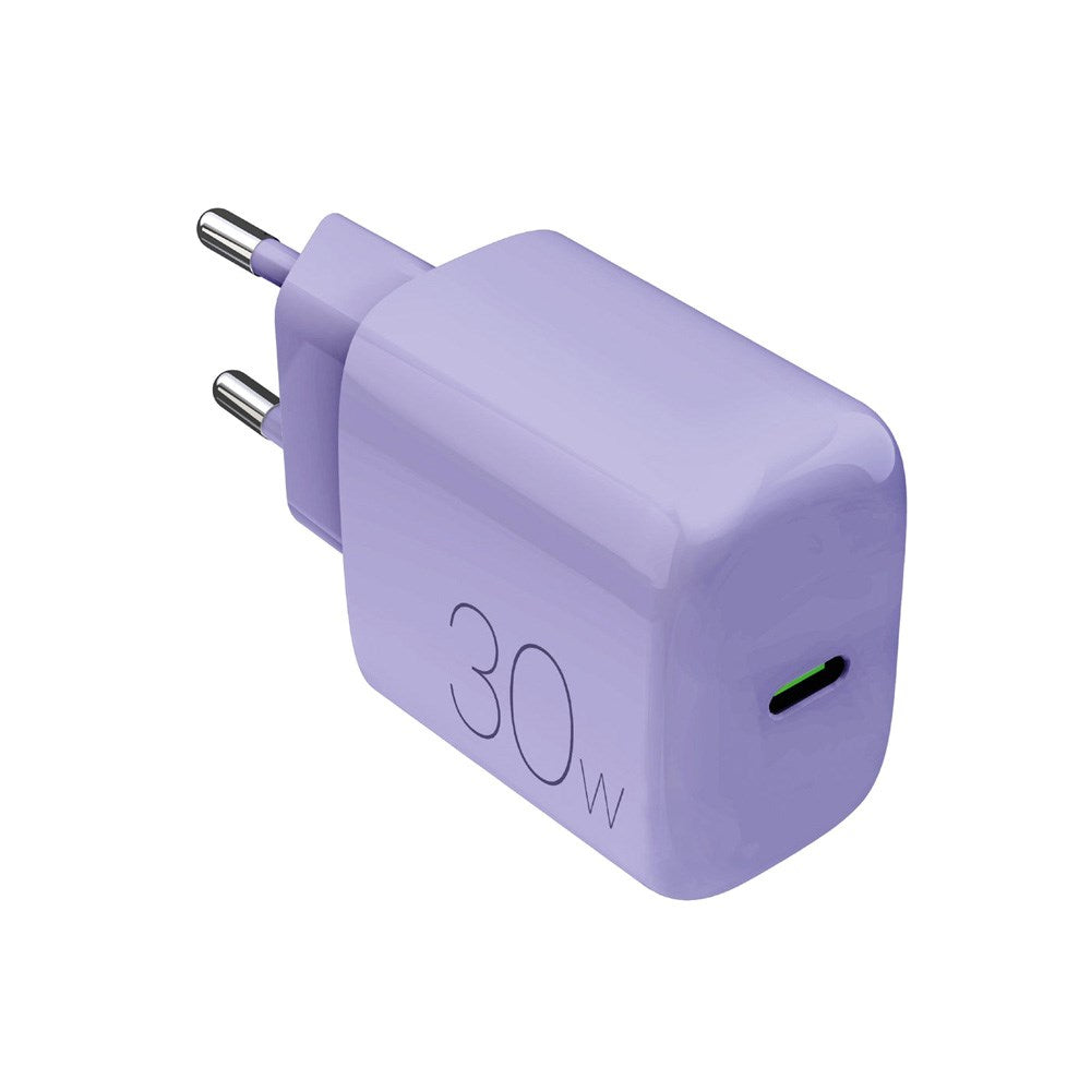 Puro Pro Lite Vægoplader - 30W - 1 x USB-C - PD - Lilla
