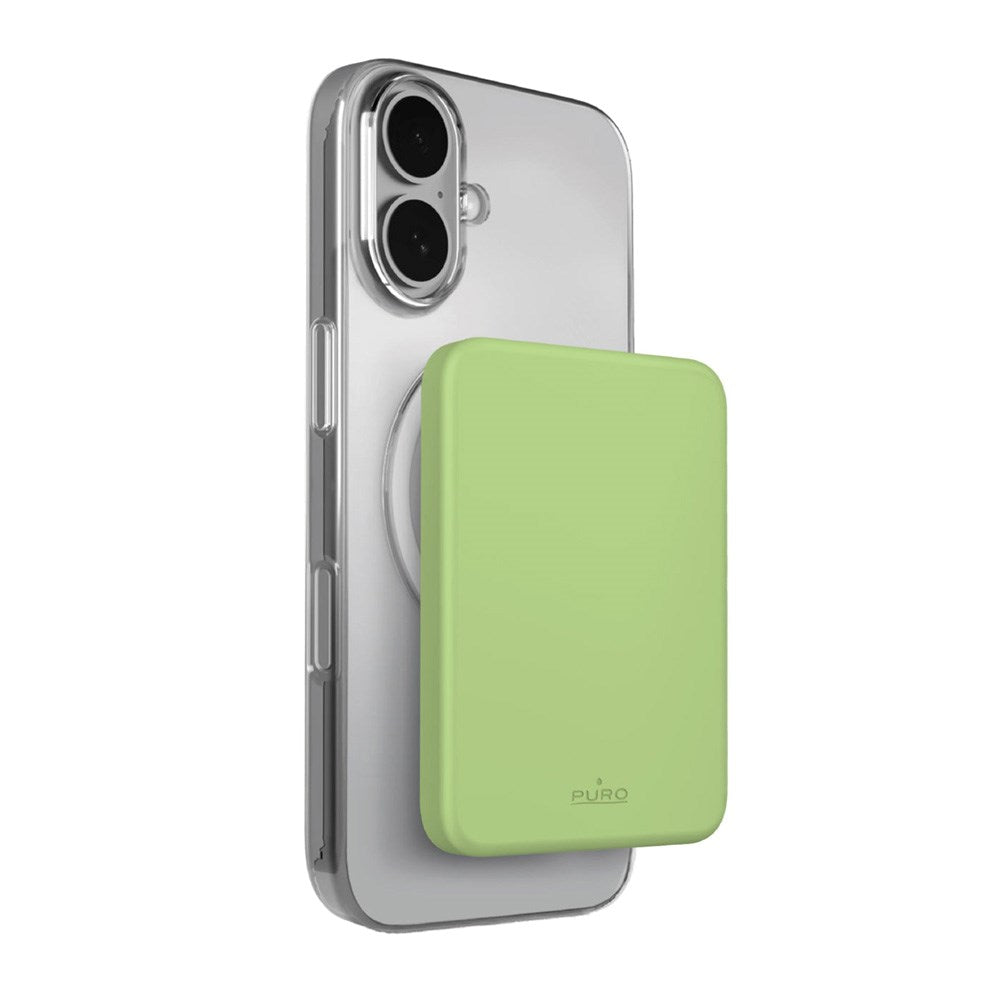 Puro Powerbank 4200mAh m. USB-C - MagSafe Kompatibel - Grøn