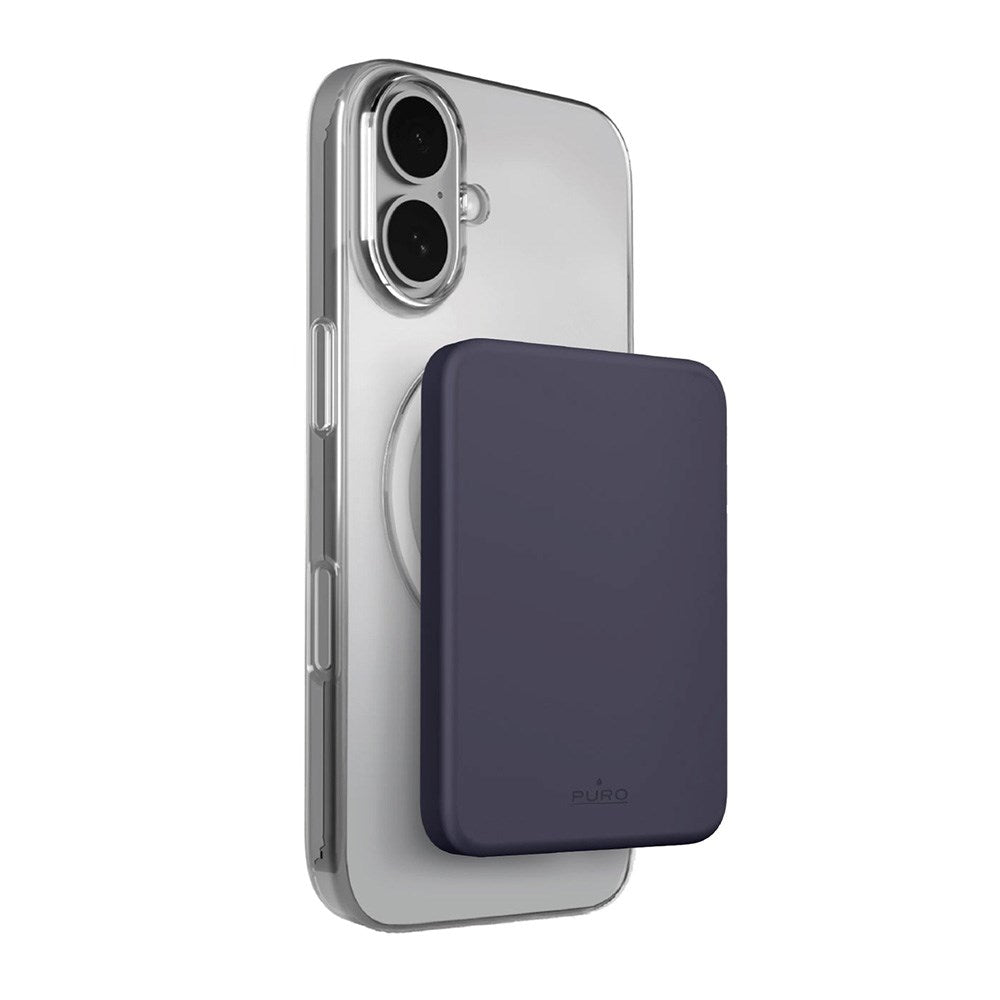 Puro Powerbank 4200mAh m. USB-C - MagSafe Kompatibel - Mørkeblå