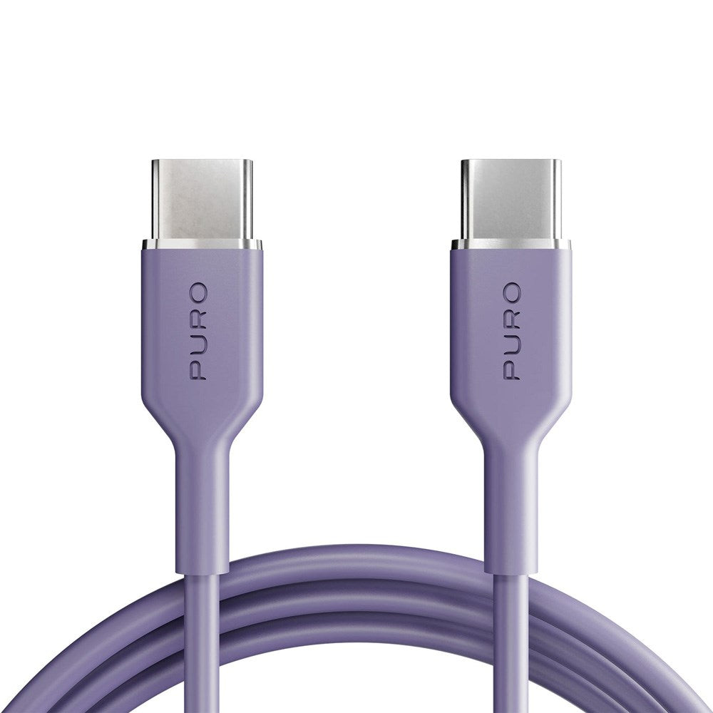 Puro ICON Kabel - USB-C til USB-C - 25W - 1.5m - Lilla