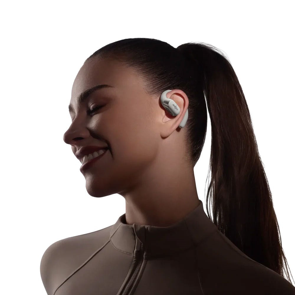 Shokz OpenFit 2+ True Wireless Høretelefoner - Open-Ear - Grå