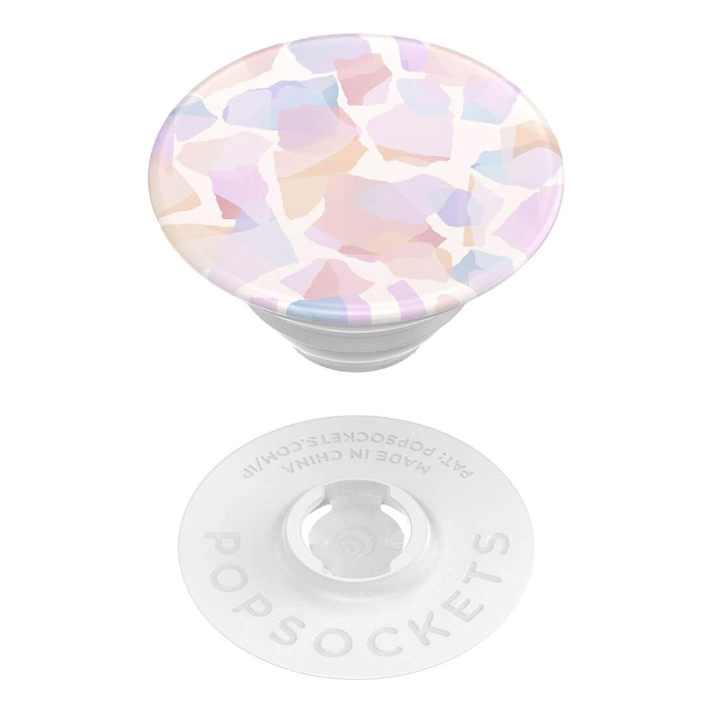 POPSOCKETS PopGrip Original Terrazzo Party Aftageligt Greb m. Standerfunktion - Lyserød Mosaik
