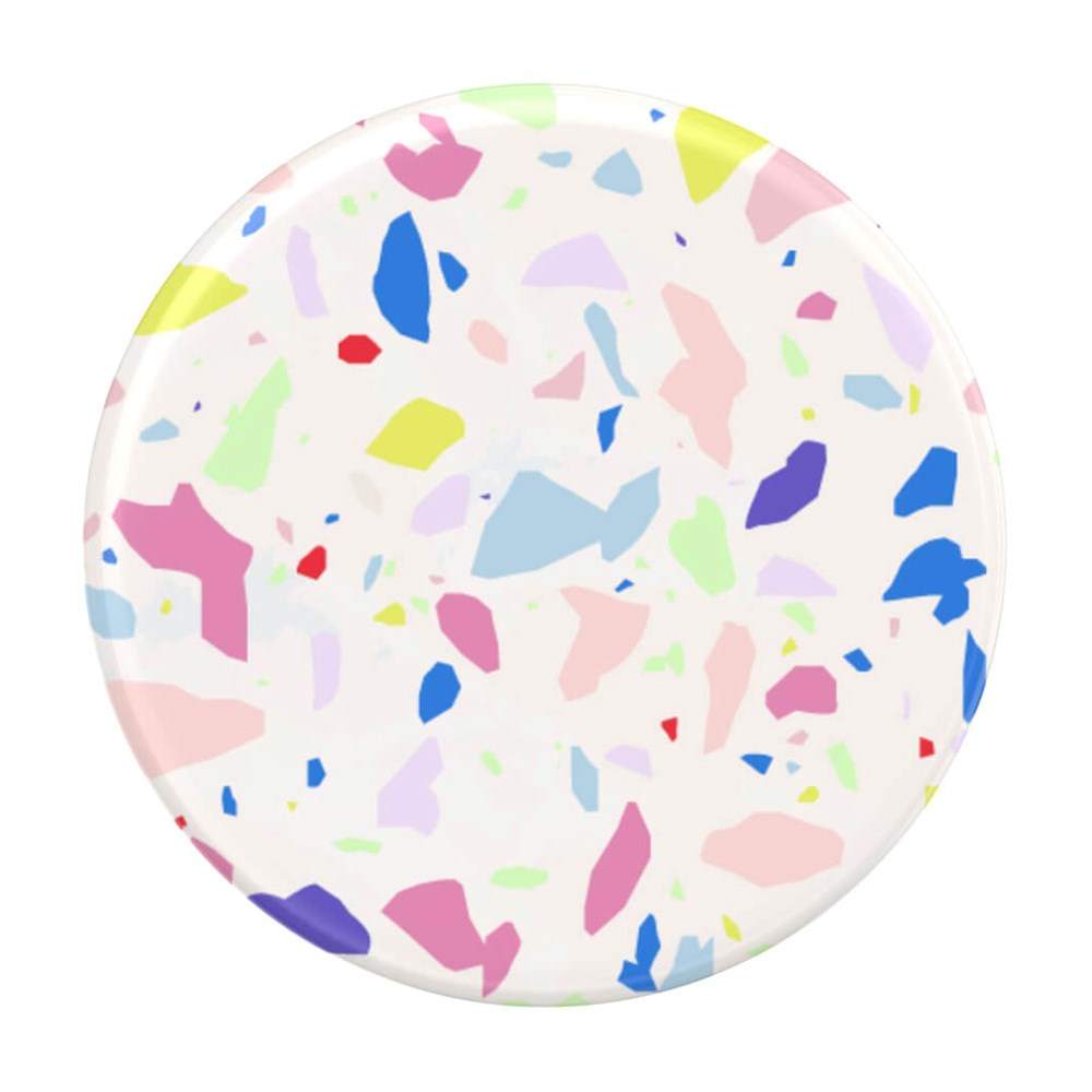 POPSOCKETS PopGrip Original Terrazzo Party Aftageligt Greb m. Standerfunktion - Farverig Mosaik