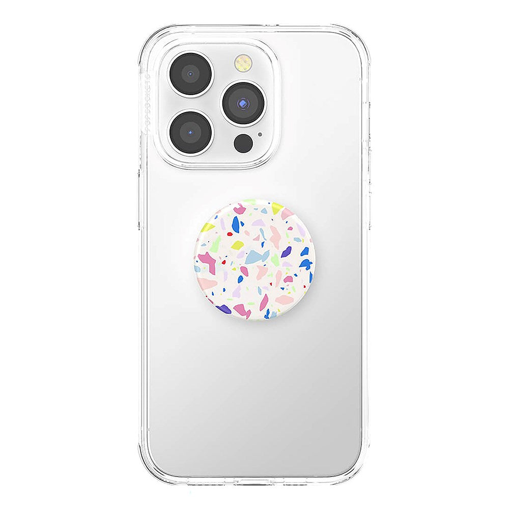 POPSOCKETS PopGrip Original Terrazzo Party Aftageligt Greb m. Standerfunktion - Farverig Mosaik
