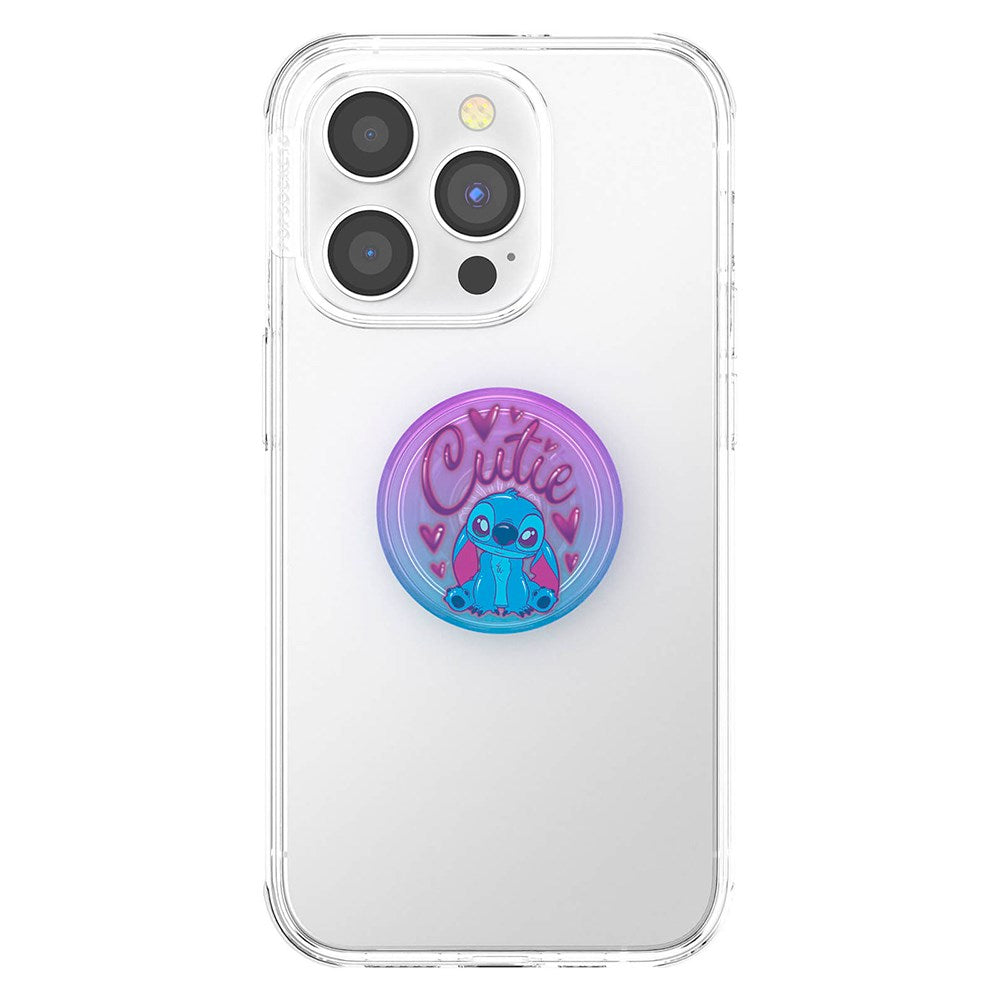 Licensed Cutie Stitch Aftageligt Greb m. Standerfunktion - POPSOCKETS PopGrip