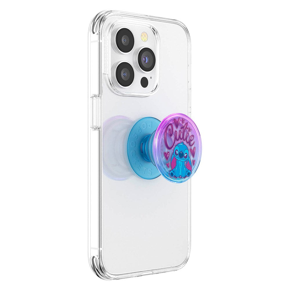Licensed Cutie Stitch Aftageligt Greb m. Standerfunktion - POPSOCKETS PopGrip