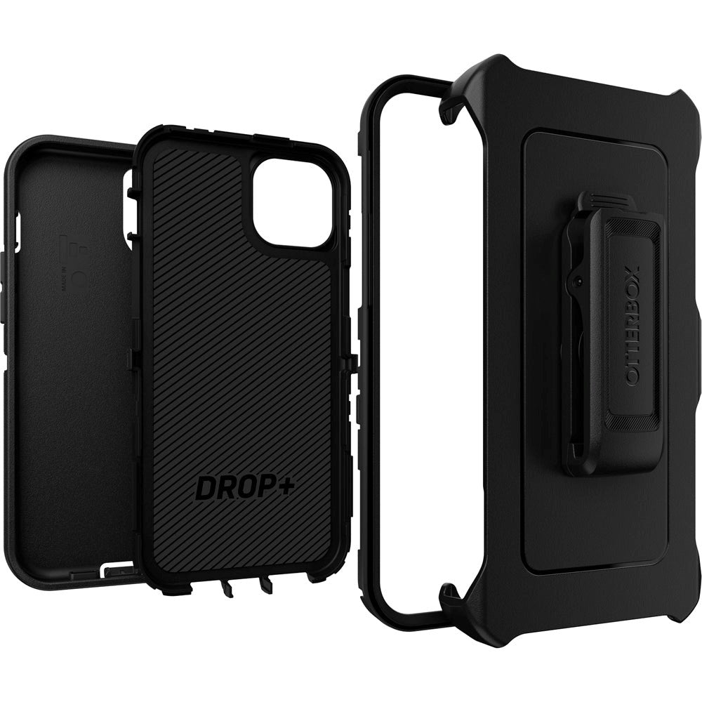 OTTERBOX Defender Series iPhone 15 Plus Cover m. Bælteholder - Sort