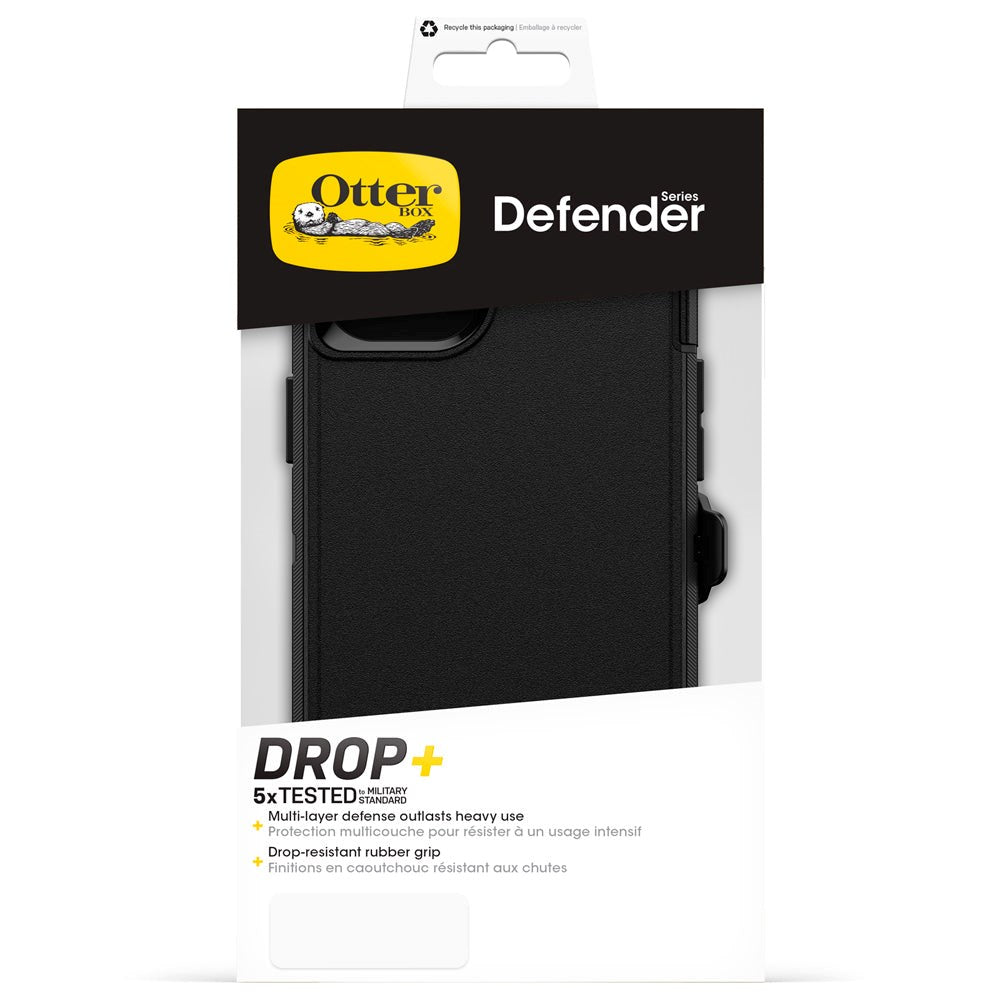 OTTERBOX Defender Series iPhone 15 Plus Cover m. Bælteholder - Sort