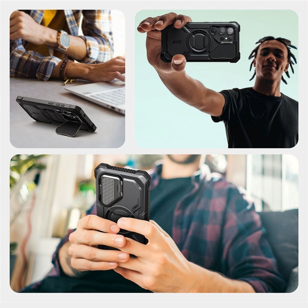 Samsung Galaxy S25 Ultra Supcase IBLSN Armorbox Cover - MagSafe Kompatibel - Sort