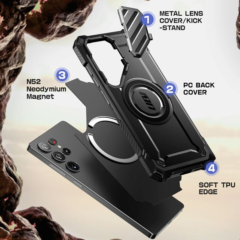 Samsung Galaxy S25 Ultra Supcase Unicorn Beetle XT Cover - MagSafe Kompatibel - Sort