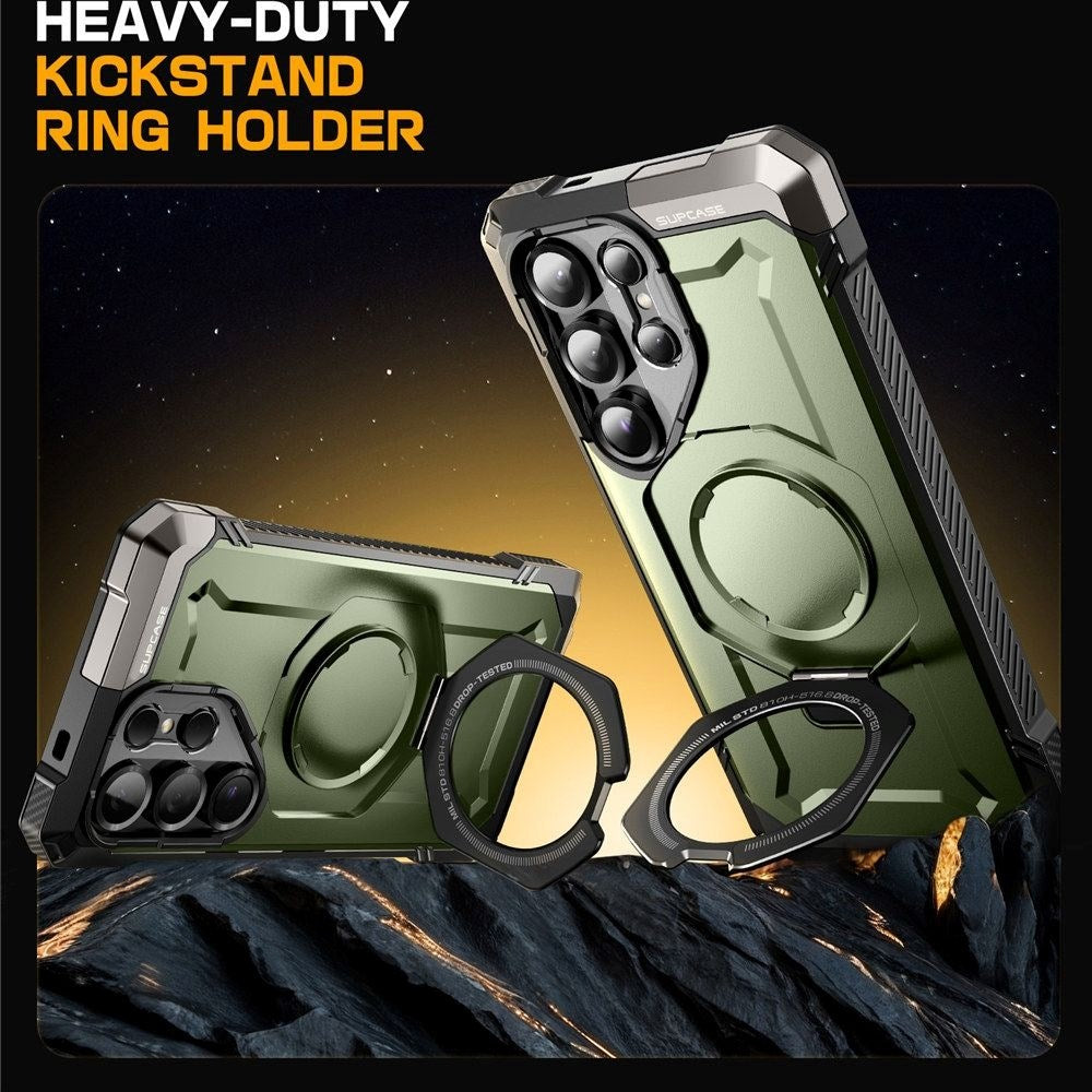 Samsung Galaxy S25 Ultra Supcase Unicorn Beetle Grip Cover - MagSafe Kompatibel - Grøn