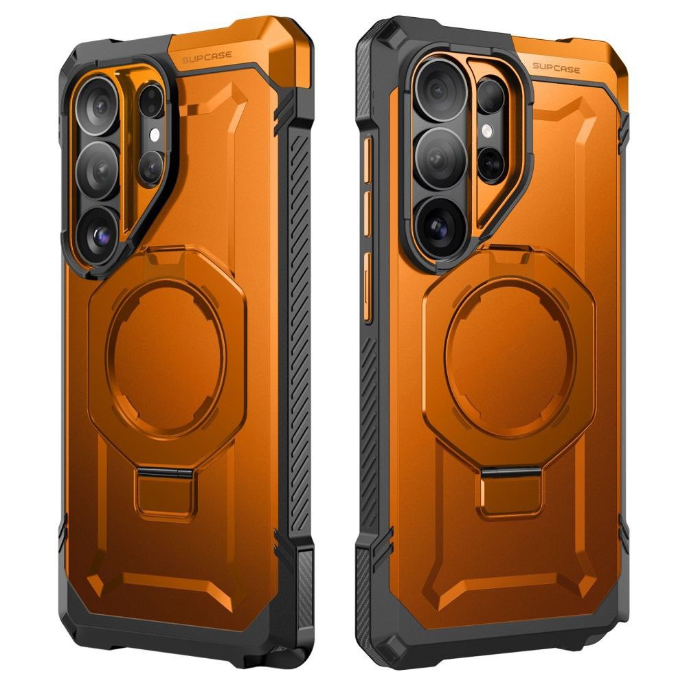 SUPCASE Samsung Galaxy S26 Ultra UB Grip Mag Cover m. Kickstand - MagSafe Kompatibel - Orange