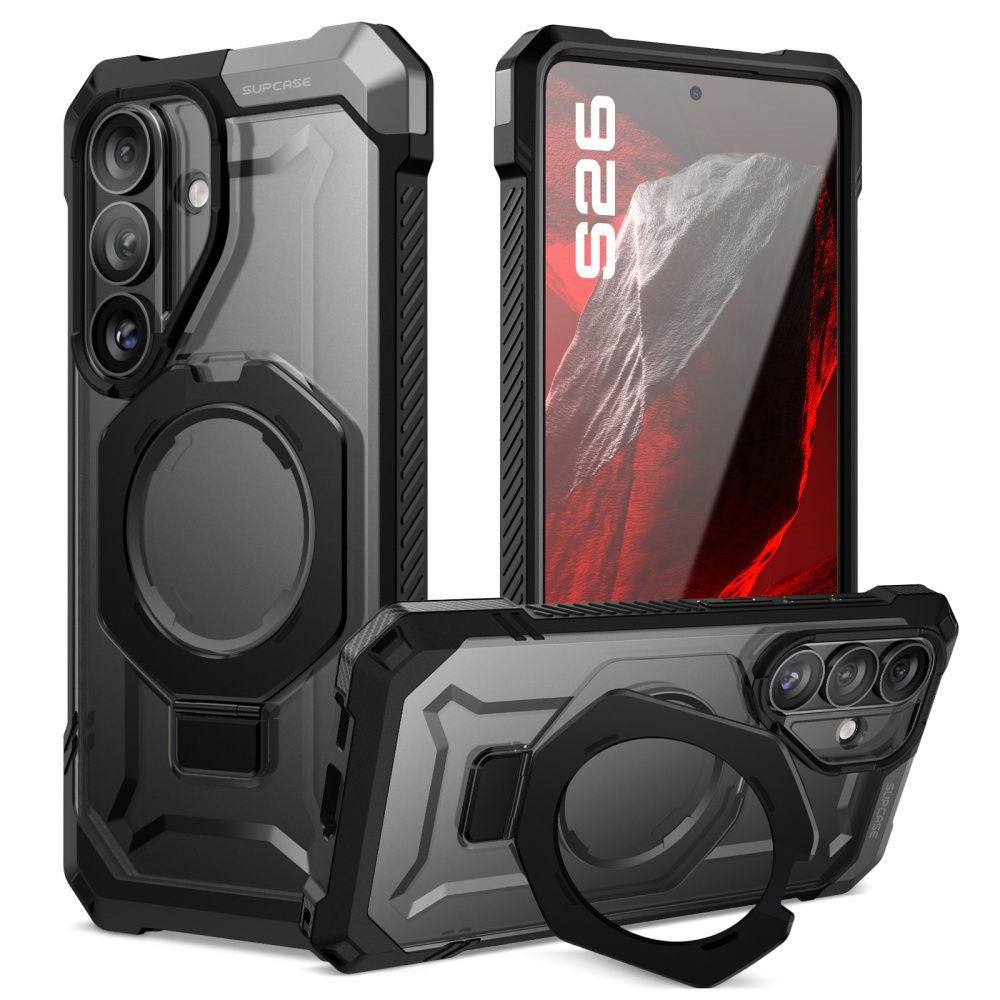 SUPCASE Samsung Galaxy S26 UB Grip Mag Cover m. Kickstand - MagSafe Kompatibel - Sort