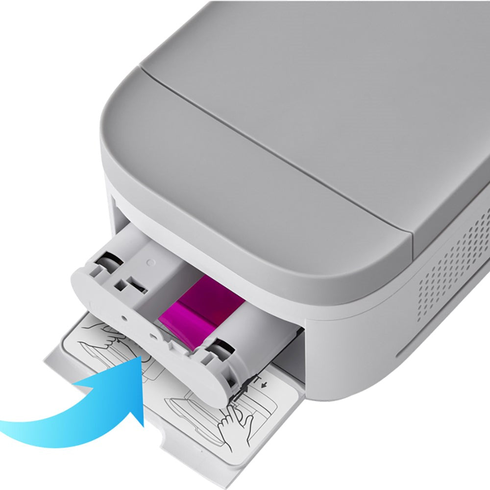 HP Sprocket Studio Plus Mobil Fotoprinter 10 x 15 cm m. Fotopapir & Blækpatron - Hvid