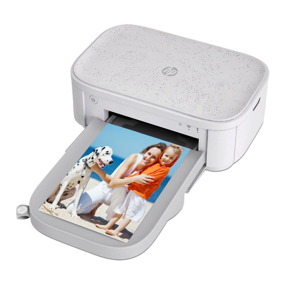 HP Sprocket Studio Plus Mobil Fotoprinter 10 x 15 cm m. Fotopapir & Blækpatron - Hvid