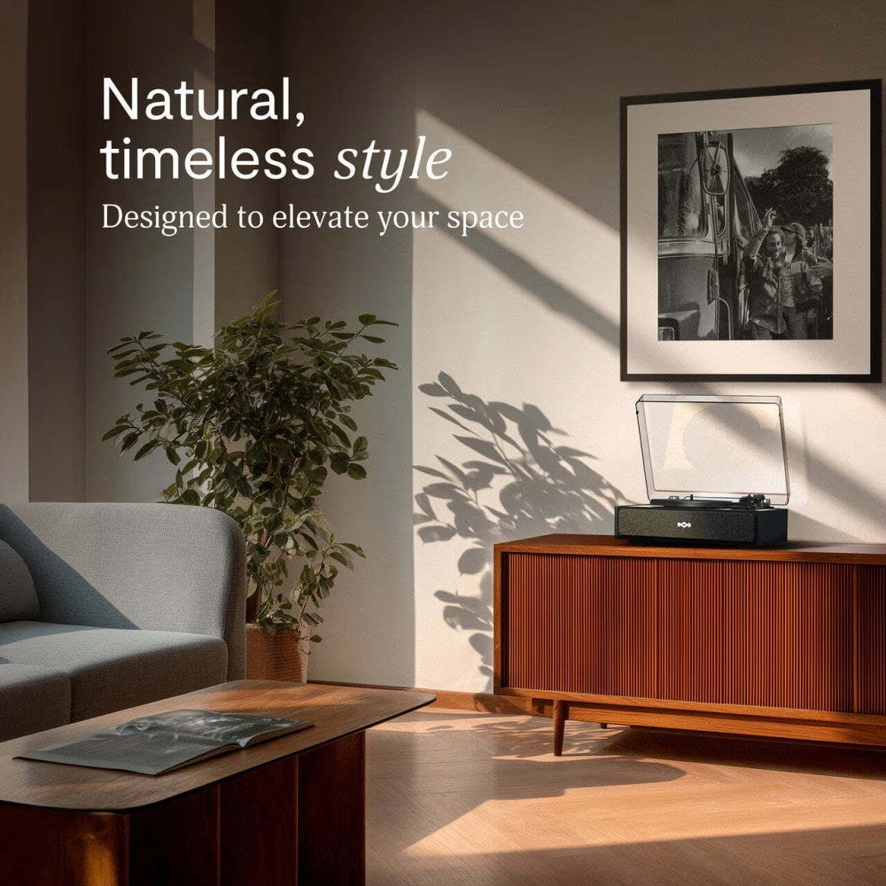 House of Marley Rise Up Pladespiller m. Bluetooth - Sort / Lys Bambus