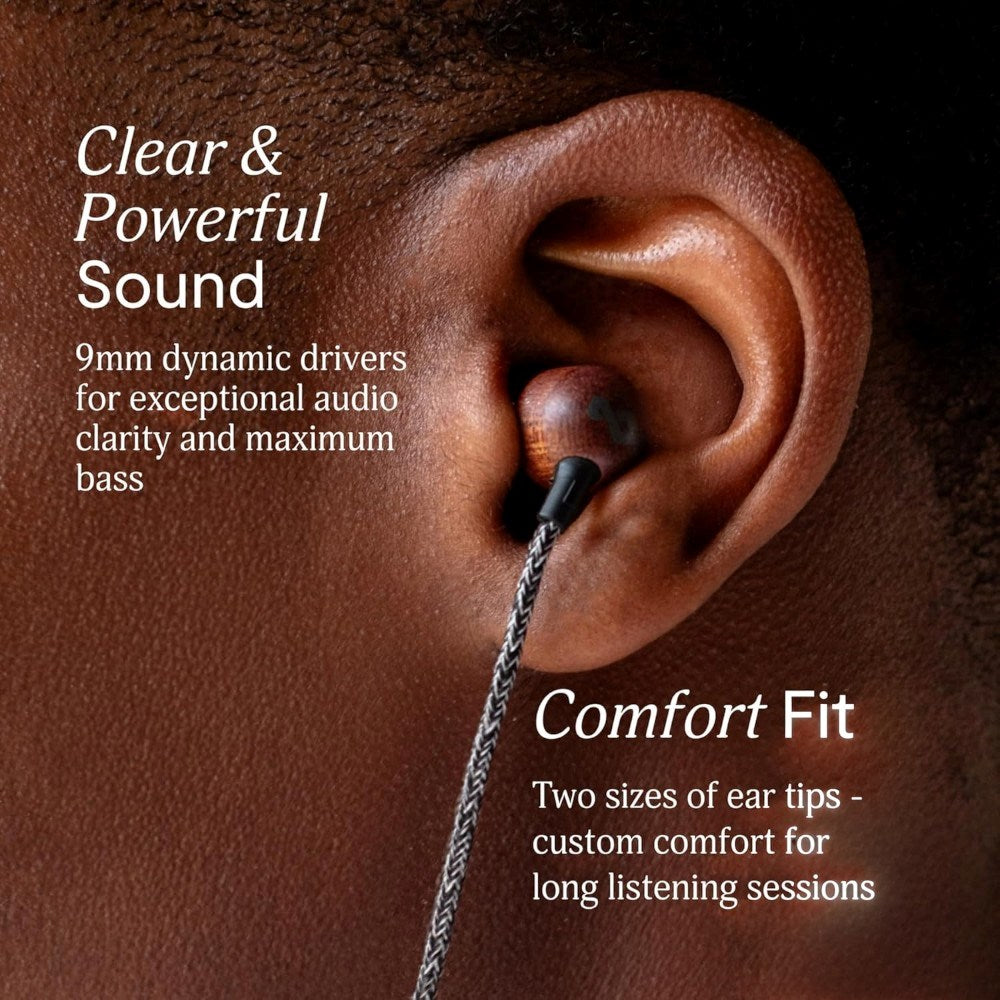House of Marley Smile Jamaica In-Ear Høretelefoner m. USB-C - Sort