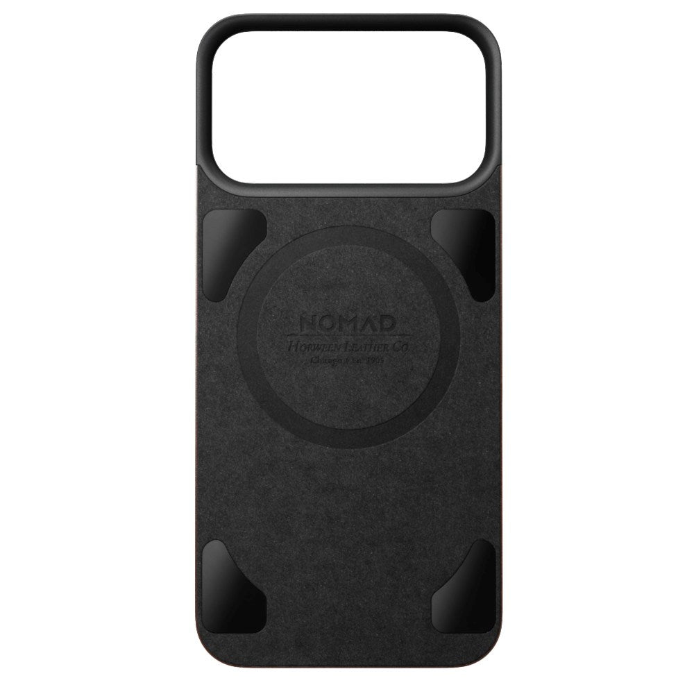 iPhone 18 Pro Max Nomad Magnetic Horween Leather Back Cover - MagSafe Kompatibel - Rustic Brown
