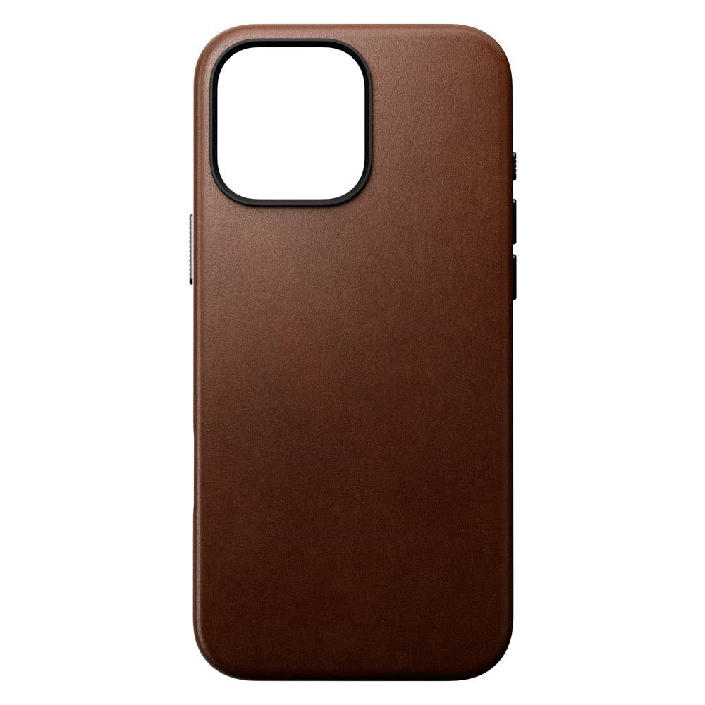 iPhone 16 Nomad Pro Max Traditional Leather Cover - MagSafe Kompatibel - Brun