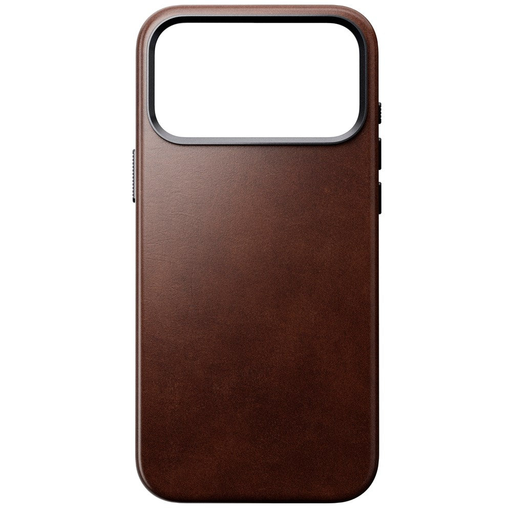 iPhone 17 Pro Max - Nomad Traditional Horween Leather Cover - MagSafe Kompatibel - Rustic Brown
