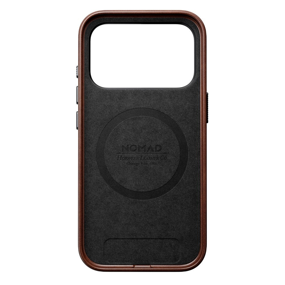 iPhone 17 Pro - Nomad Traditional Horween Leather Cover - MagSafe Kompatibel - Rustic Brown
