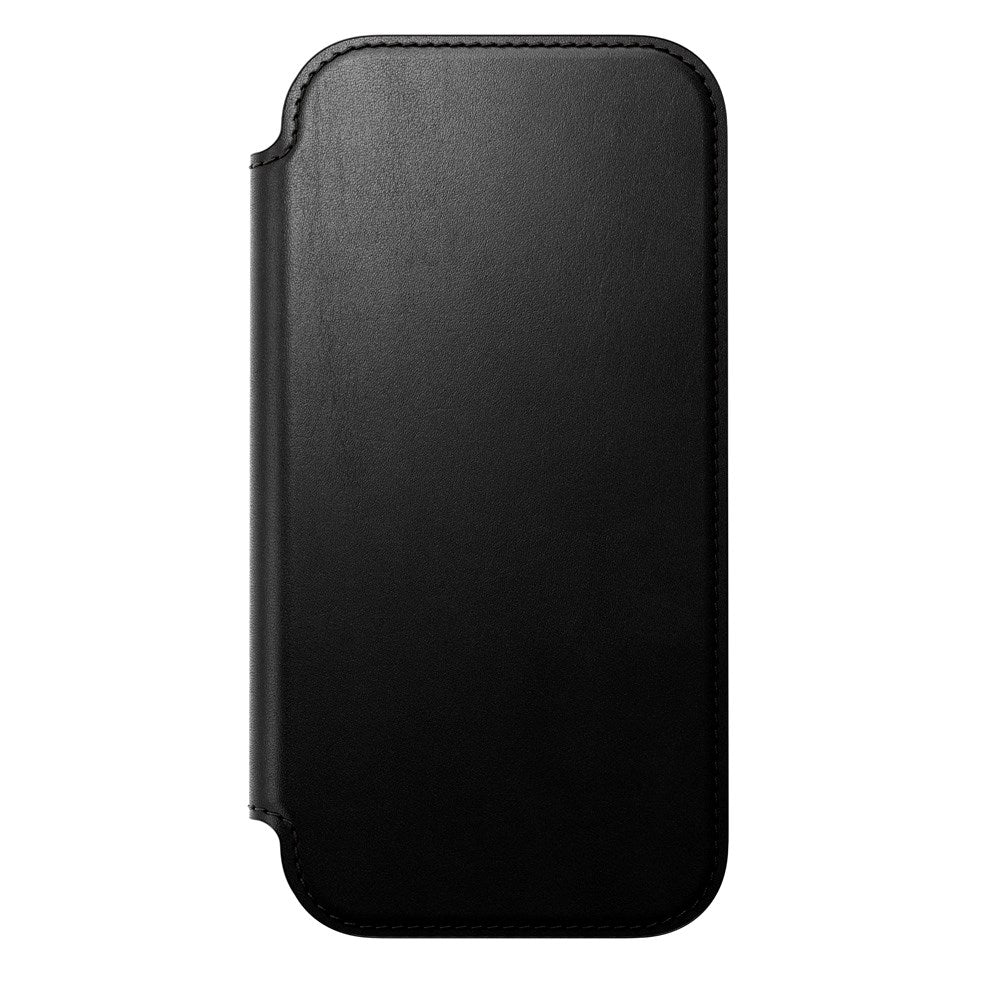 iPhone 17 - Nomad Modern Leather Folio Cover - MagSafe Kompatibel - Black