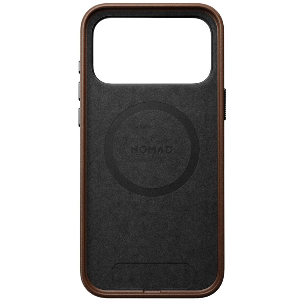 iPhone 18 Pro Max Nomad Traditional Leather Bagside Cover - MagSafe Kompatibel - Brown