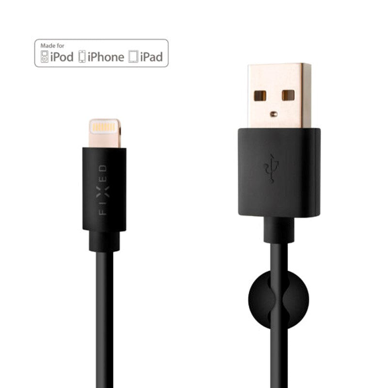 Fixed - USB-A til Lightning Kabel - 1m - Sort