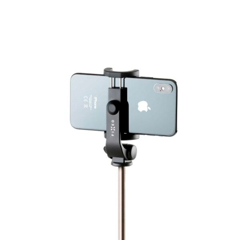 Fixed Snap Lite Selfiestang m. Tripod-Funktion & Bluetooth Knapudløser - Sort