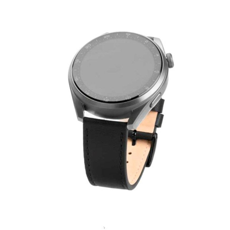 Fixed - Universal Smartwatch - Ægte Læder Rem - (22mm) - Sort